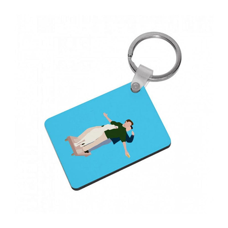 Two Men And A Dog - Friends Keyring