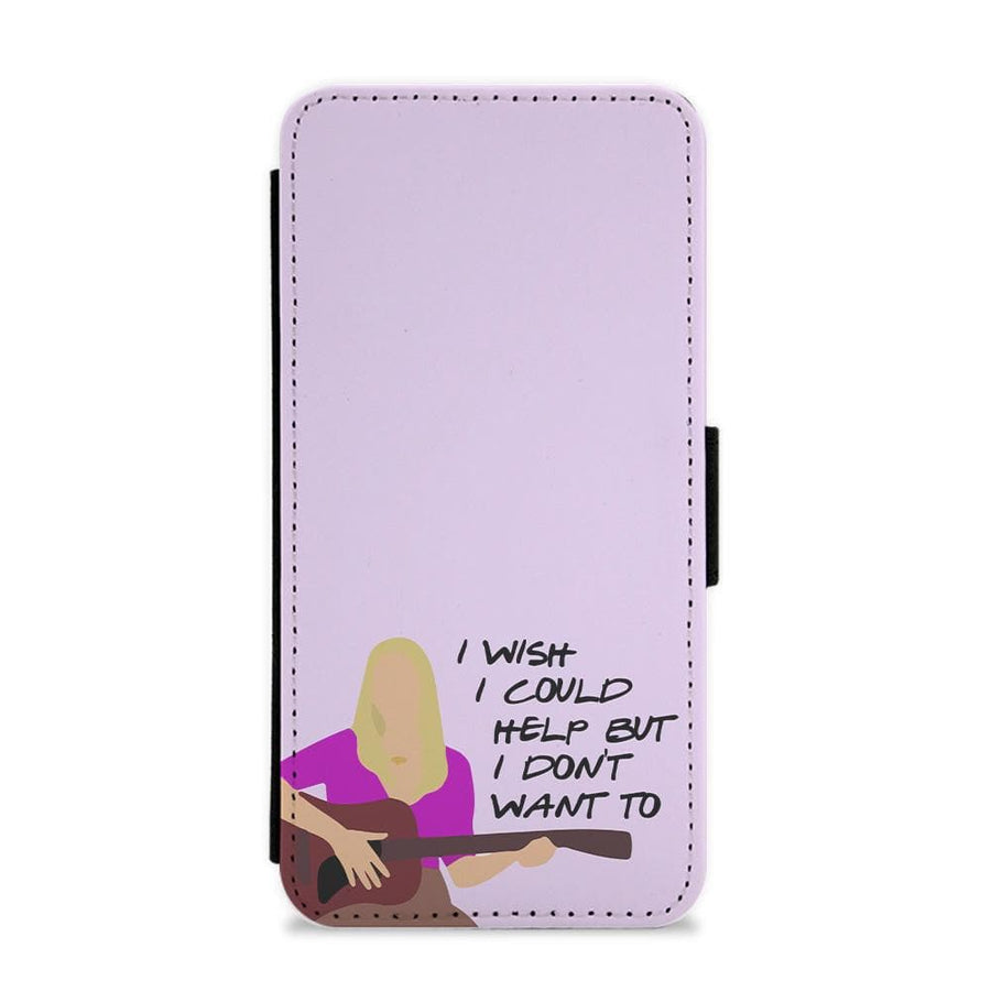 I Wish I Could Help But I Don't Want To - Friends Flip / Wallet Phone Case