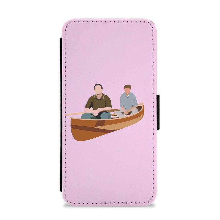 Two Men In A Boat - Friends Flip / Wallet Phone Case