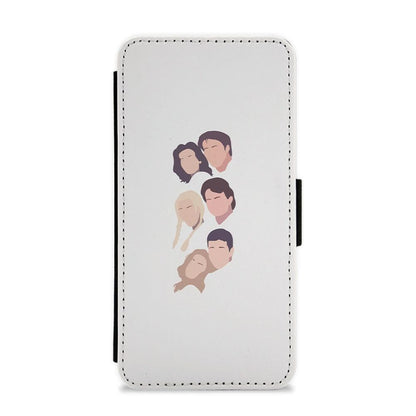 Cast Faces - Friends Flip / Wallet Phone Case