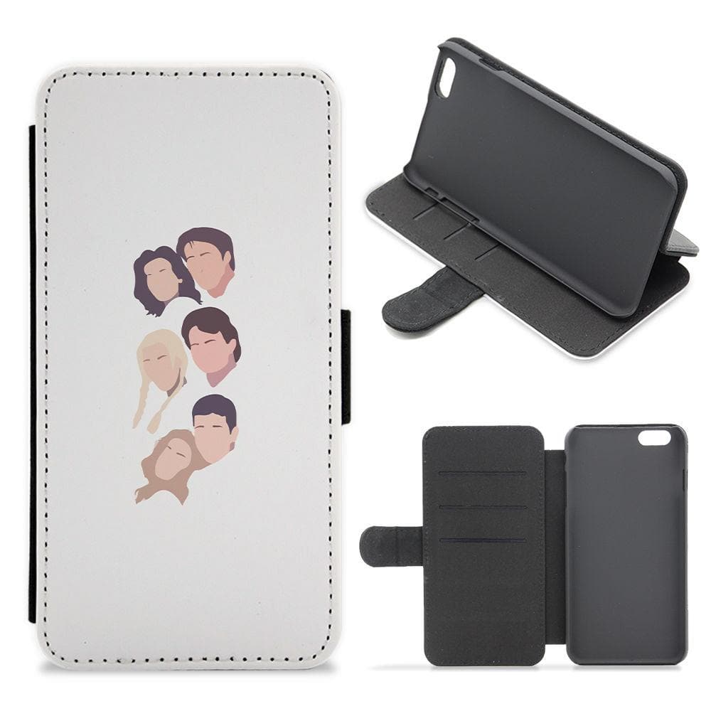 Cast Faces - Friends Flip / Wallet Phone Case