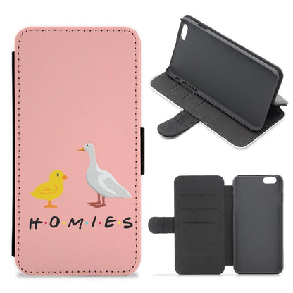 Homies Duck And Rabbit - Friends Flip / Wallet Phone Case