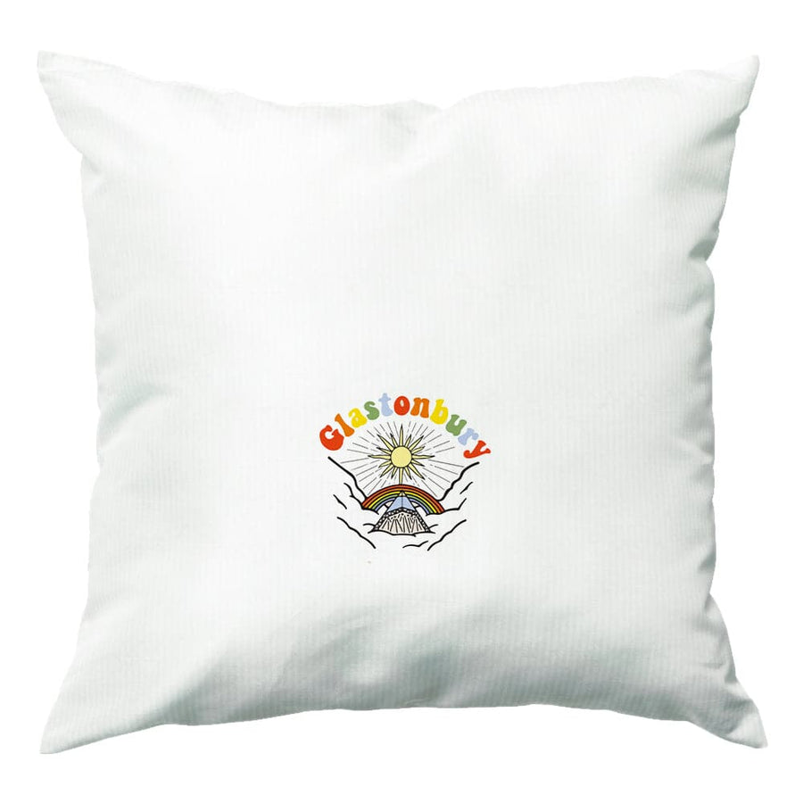 Glastonbury Rainbow Cushion