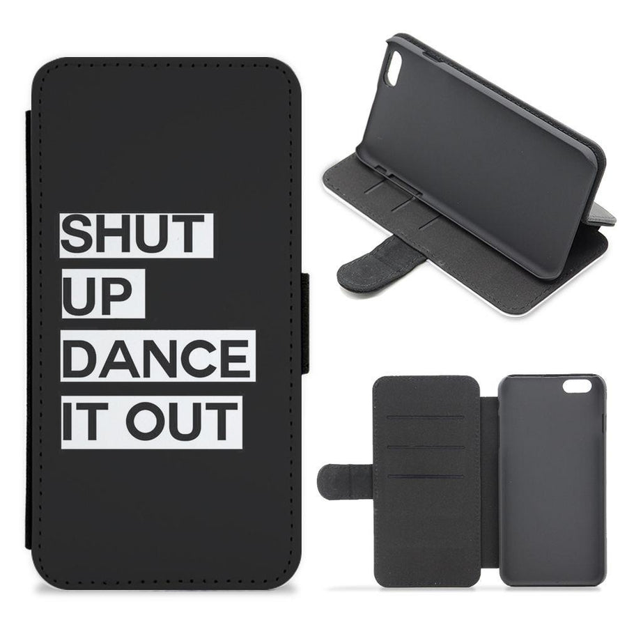 Shut Up Dance It Out - Grey's Anatomy Flip / Wallet Phone Case