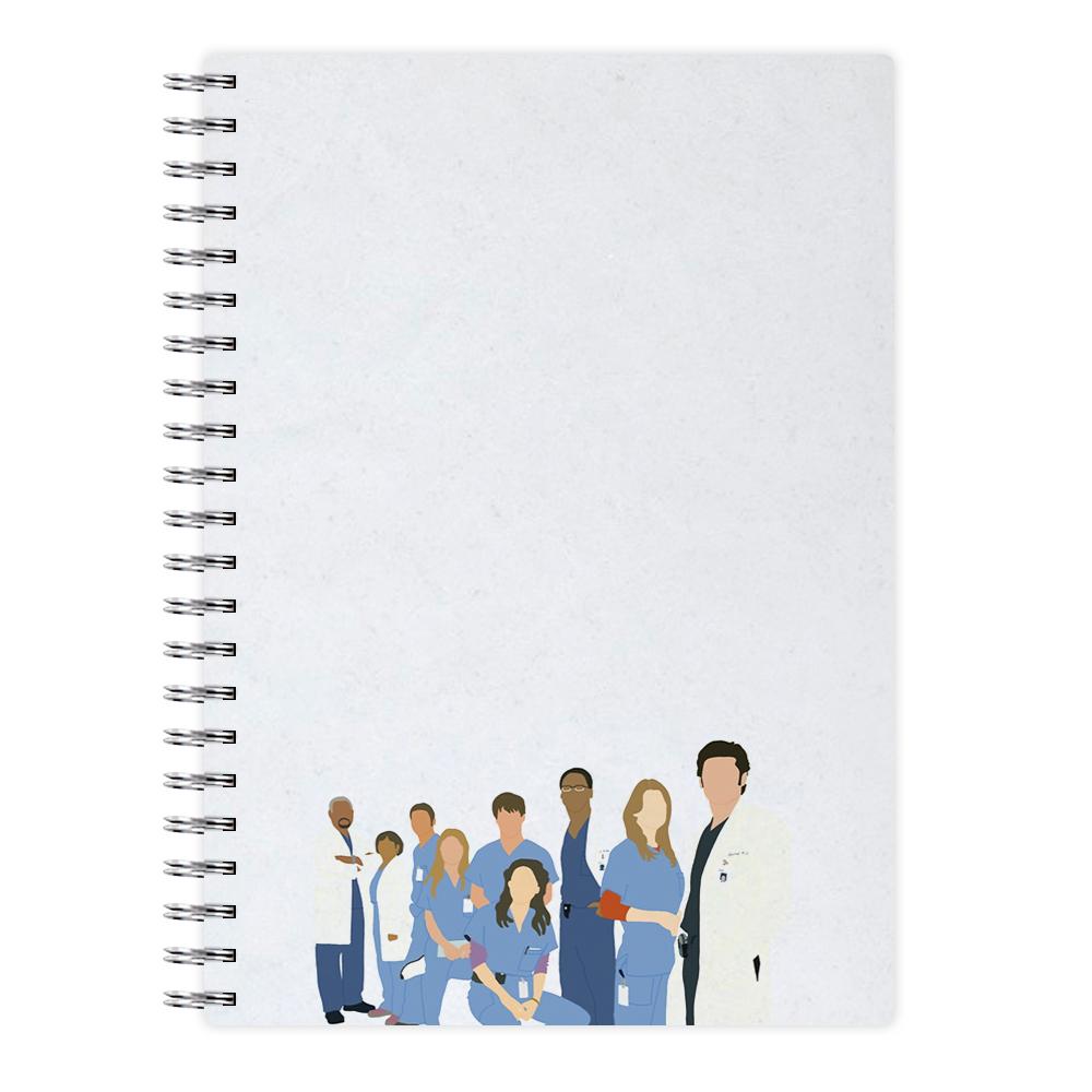 Cartoon Crew - Grey's Anatomy Notebook