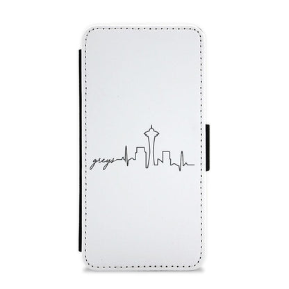 Grey's Skyline - Grey's Anatomy Flip / Wallet Phone Case