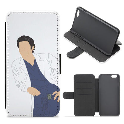 Derek Shepherd - Grey's Anatomy Flip / Wallet Phone Case