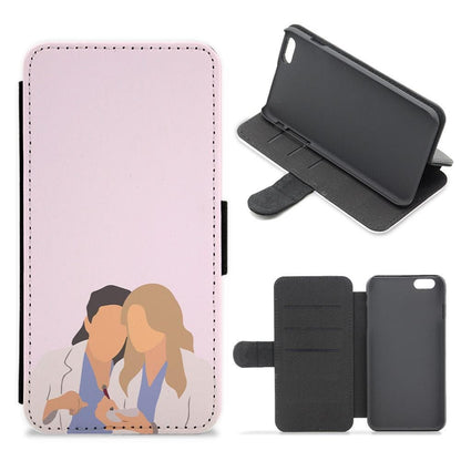 Faceless Characters - Grey's Anatomy Flip / Wallet Phone Case