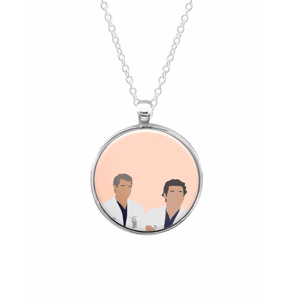 Two Doctors Arm Crossed - Grey's Anatomy Necklace