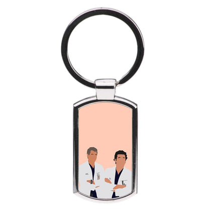 Two Doctors Arm Crossed - Grey's Anatomy Luxury Keyring