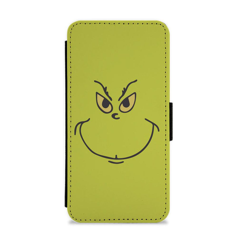 Grinch Smile Flip / Wallet Phone Case