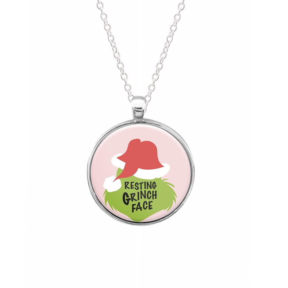 Resting Grinch Face Necklace