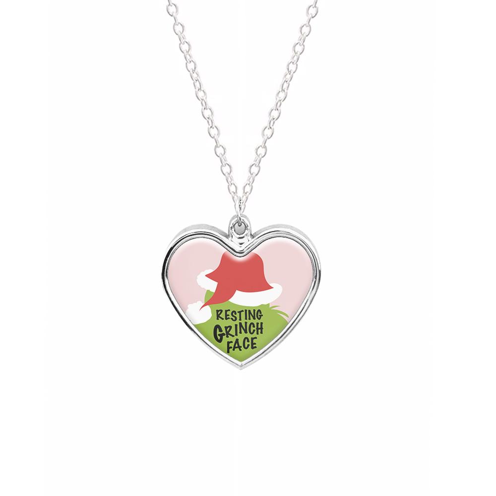 Resting Grinch Face Necklace