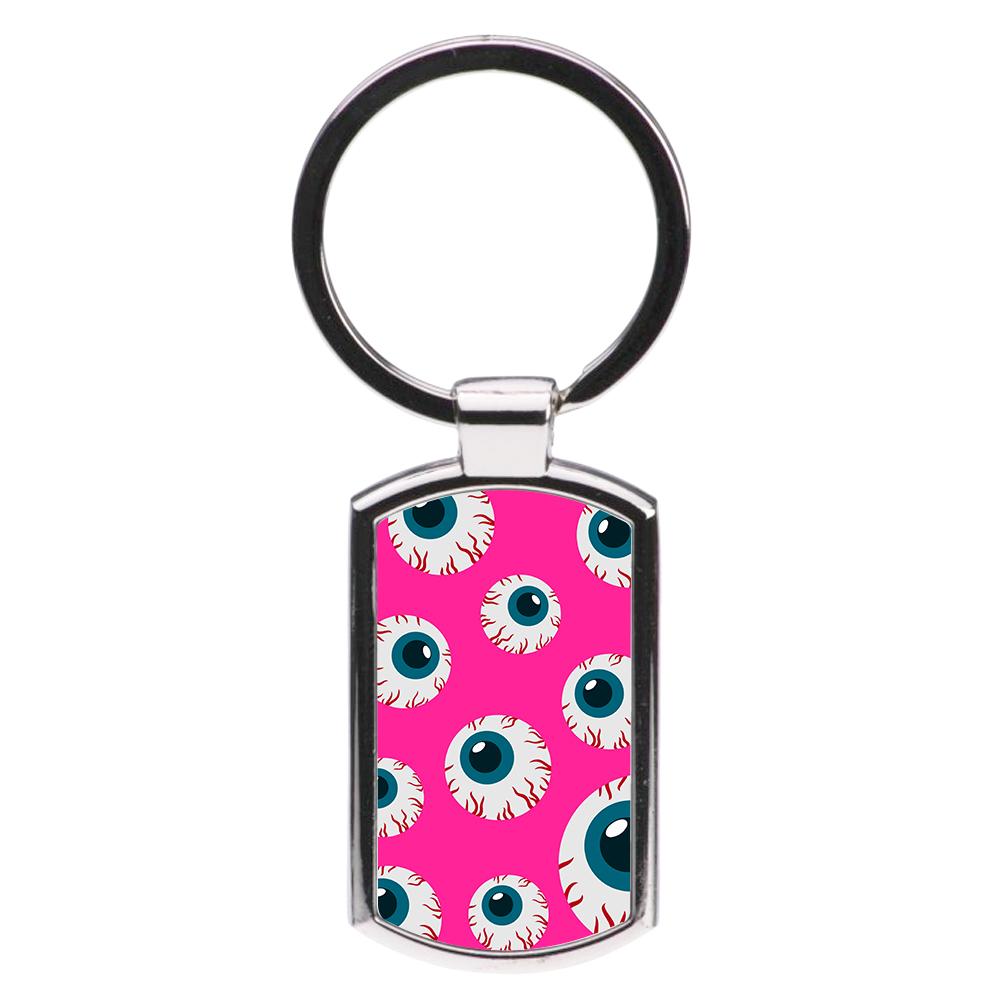 Spooky Eye Pattern Luxury Keyring