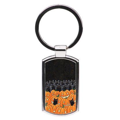 Black Cats & Lanterns - Halloween Luxury Keyring