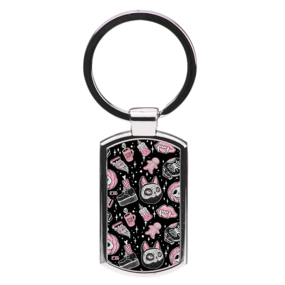 Spooks or Creeps Halloween Luxury Keyring