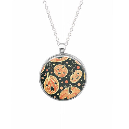 Pumpkin Pattern Keyring - Fun Cases