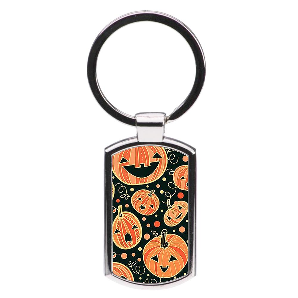 Pumpkin Pattern Luxury Keyring