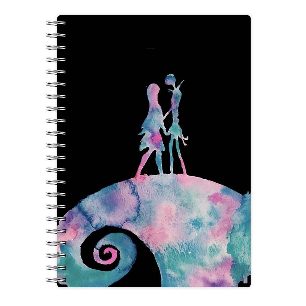 Watercolour Nightmare Before Christmas Notebook - Fun Cases