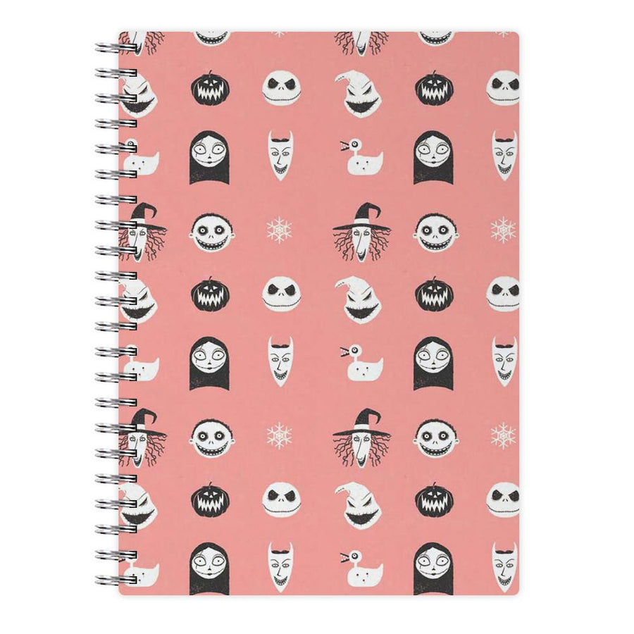 Nightmare Before Christmas Pattern Notebook - Fun Cases