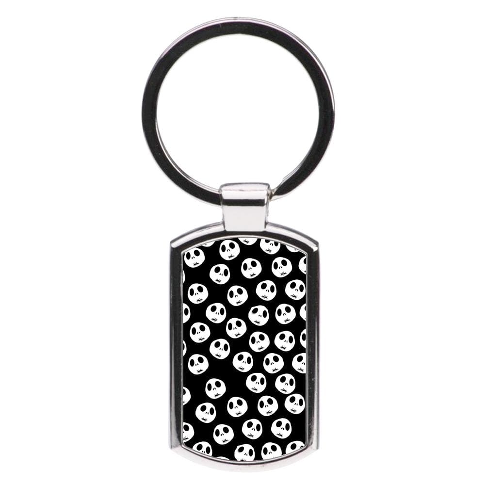 Jack Skellington Pattern - Nightmare Before Christmas Luxury Keyring