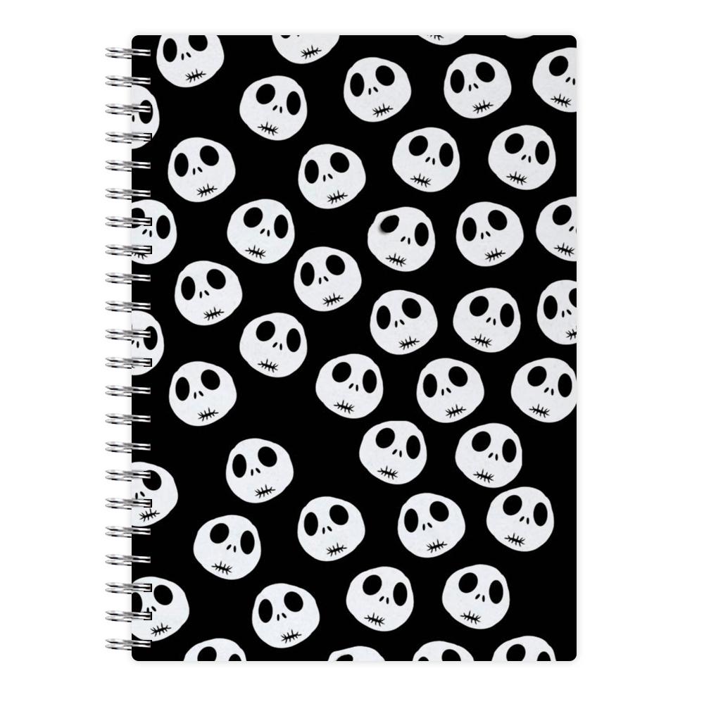 Jack Skellington Pattern - Nightmare Before Christmas Notebook - Fun Cases