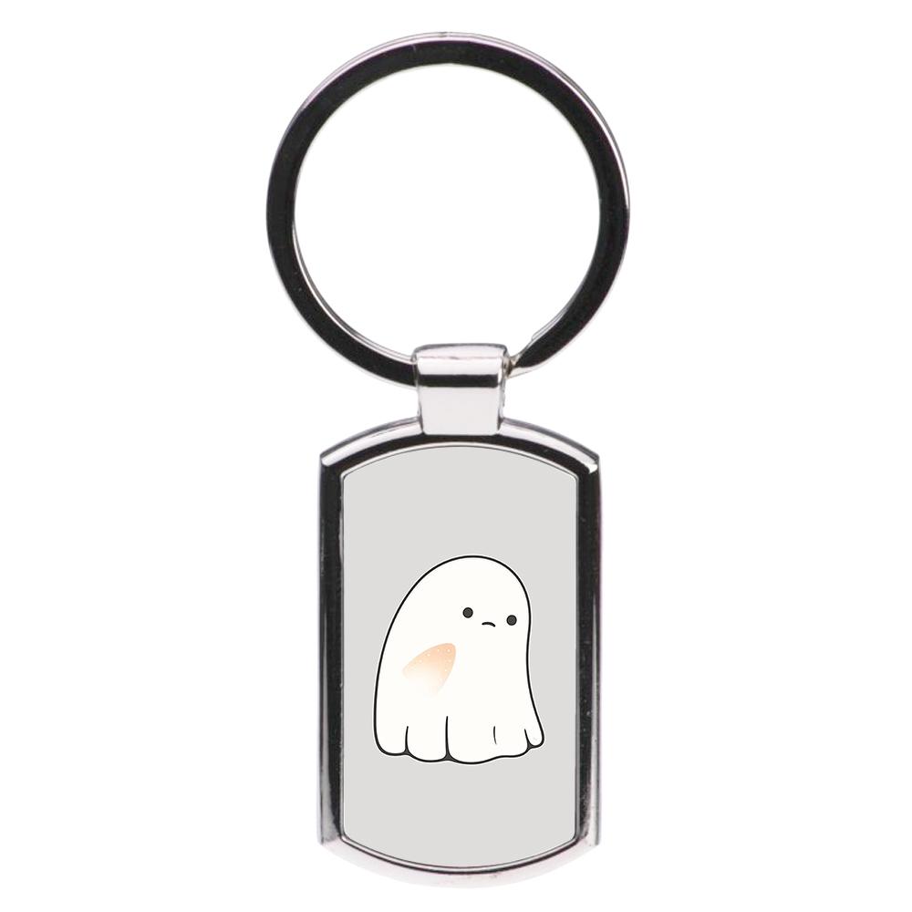 Sad Ghost Halloween Luxury Keyring