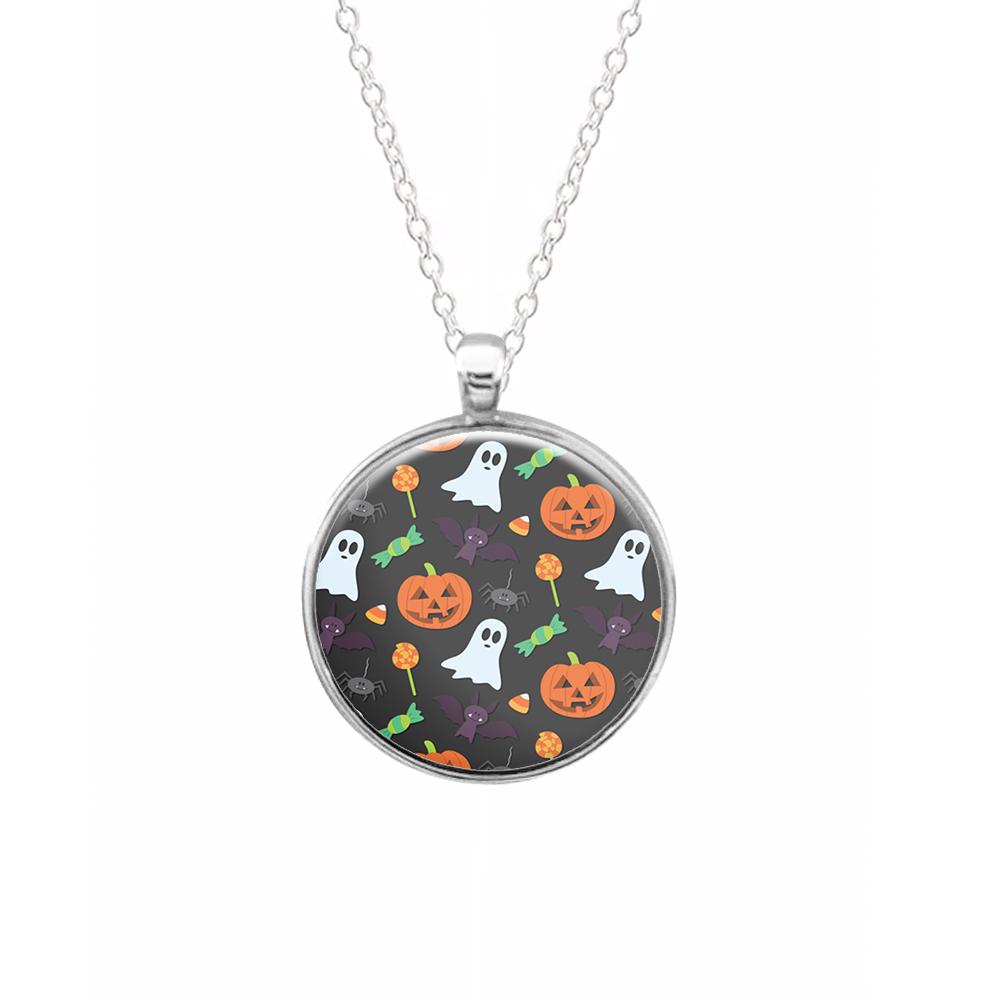 Colourful Halloween Pattern Keyring - Fun Cases