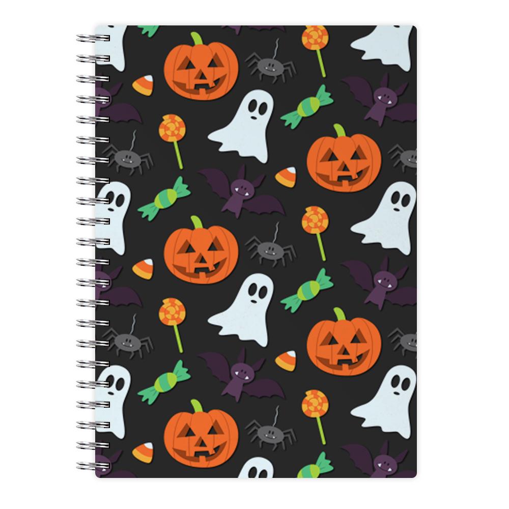Colourful Halloween Pattern Notebook