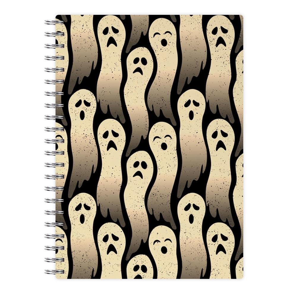 Vintage Wriggly Ghost Pattern Notebook