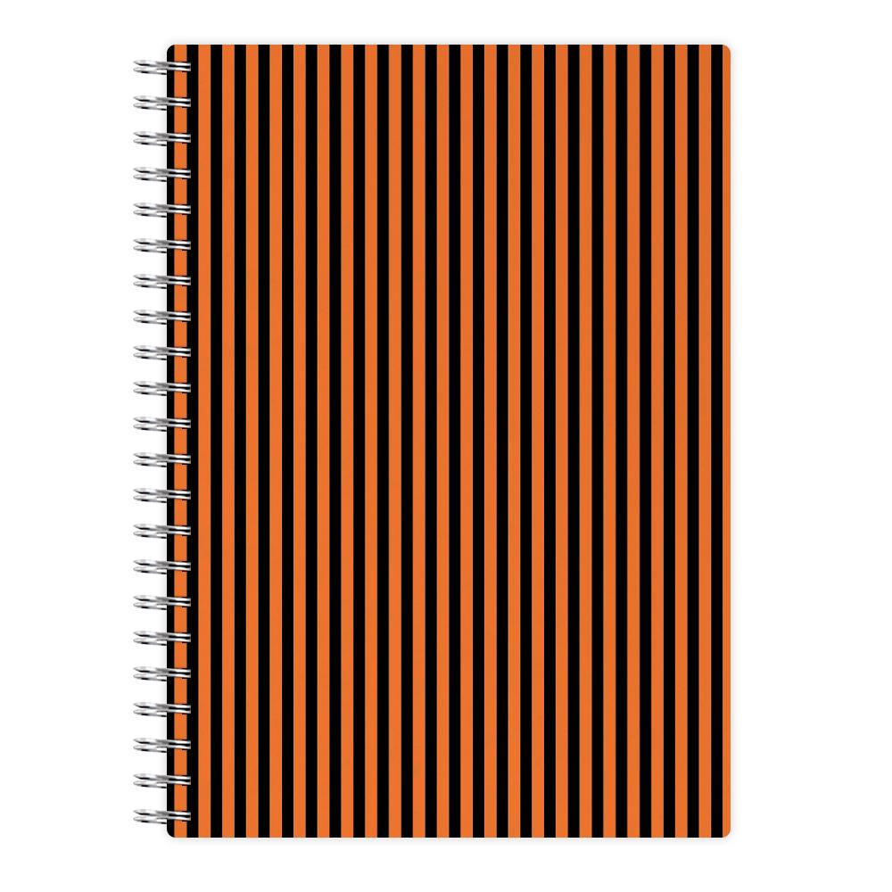 Orange & Black Stripe Notebook