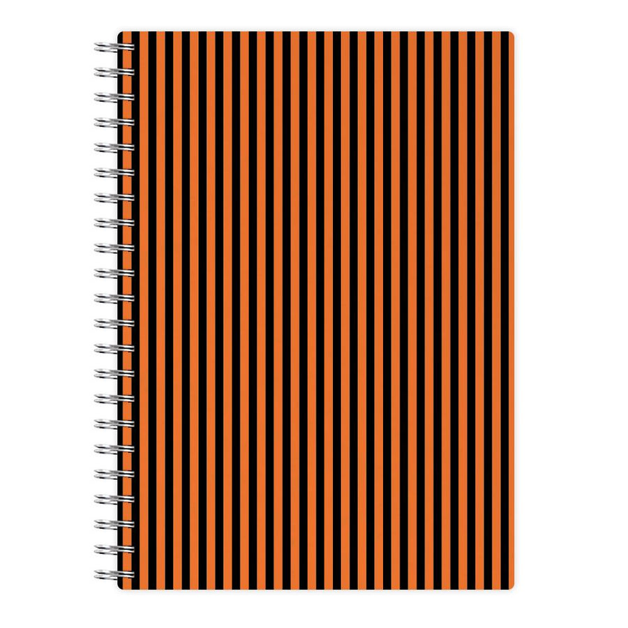 Orange & Black Stripe Notebook