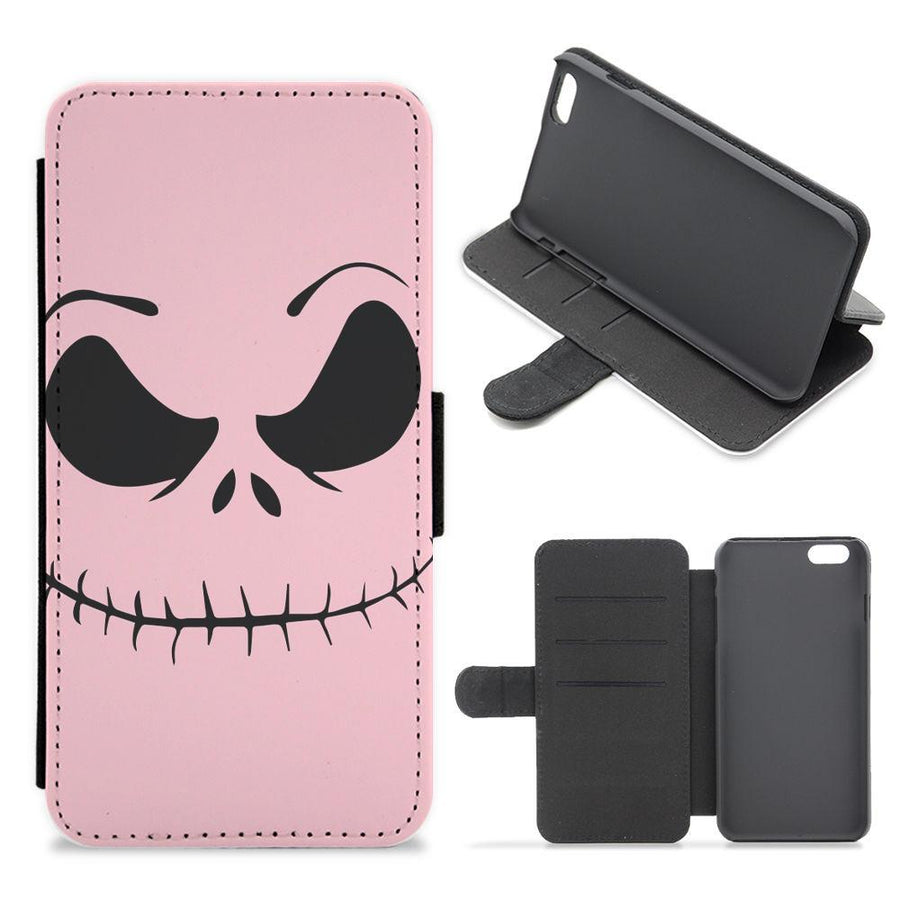Pink Jack Skeleton  Flip / Wallet Phone Case