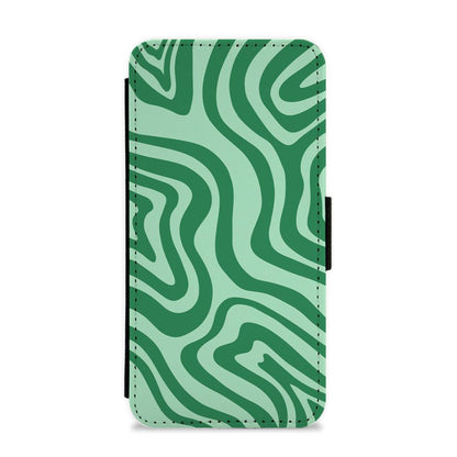 Green Abstract Halloween  Flip / Wallet Phone Case