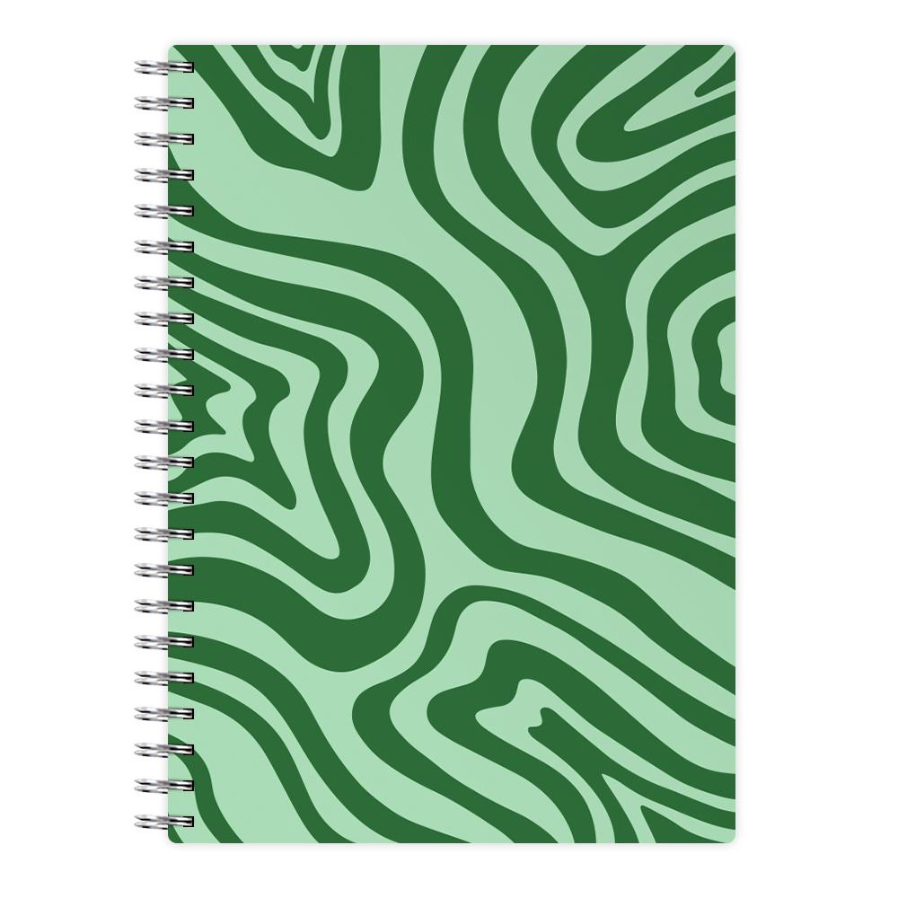 Green Abstract Halloween  Notebook