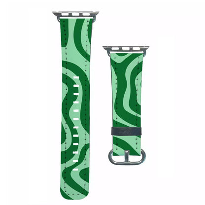 Green Abstract Halloween  Apple Watch Strap