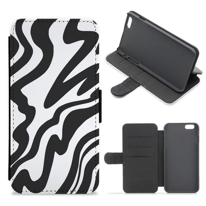 Black And White - Halloween Flip / Wallet Phone Case