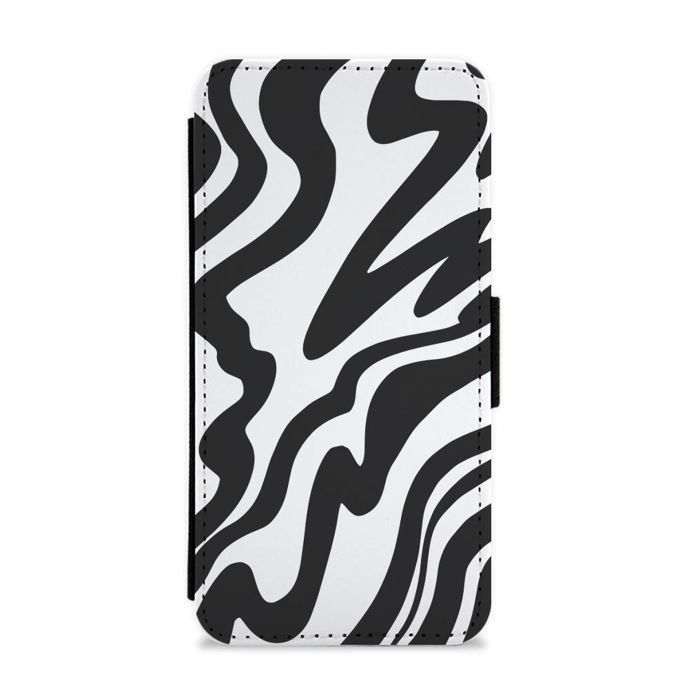 Black And White - Halloween Flip / Wallet Phone Case