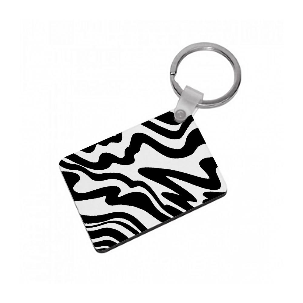 Black And White - Halloween Keyring