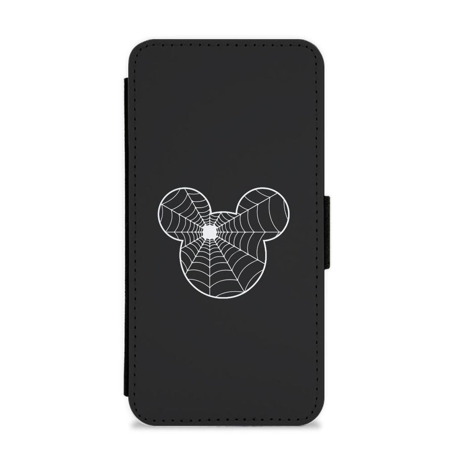 Mickey Mouse Spider Web - Halloween Flip / Wallet Phone Case