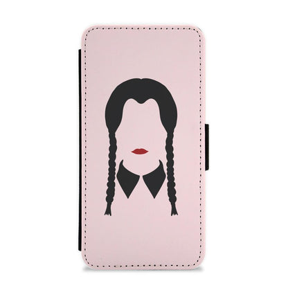 Faceless Wednesday - Halloween Flip / Wallet Phone Case