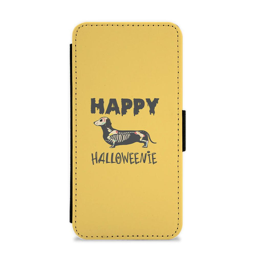 Happy Halloweenie Flip / Wallet Phone Case