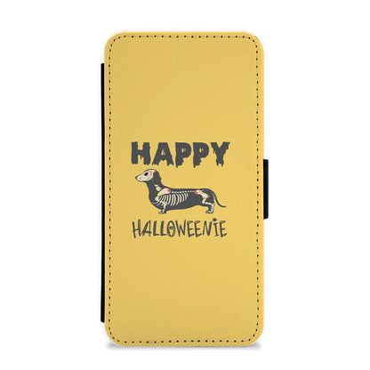 Happy Halloweenie Flip / Wallet Phone Case