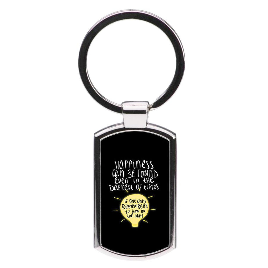 Happiness Can Be Found In The Darkest of Times - Harry Potter Luxury Keyring