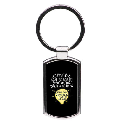 Happiness Can Be Found In The Darkest of Times - Harry Potter Luxury Keyring