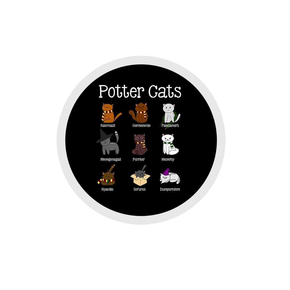 Harry Pawter Cats Sticker