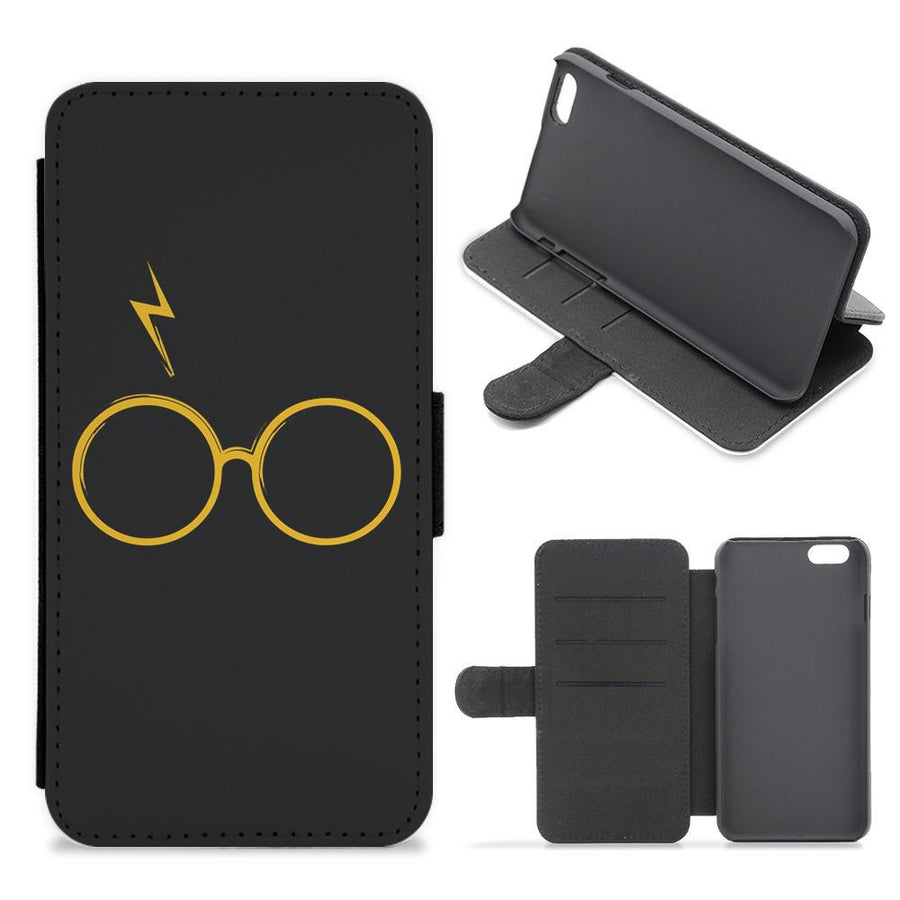 Glasses & Scar - Harry Potter Flip / Wallet Phone Case