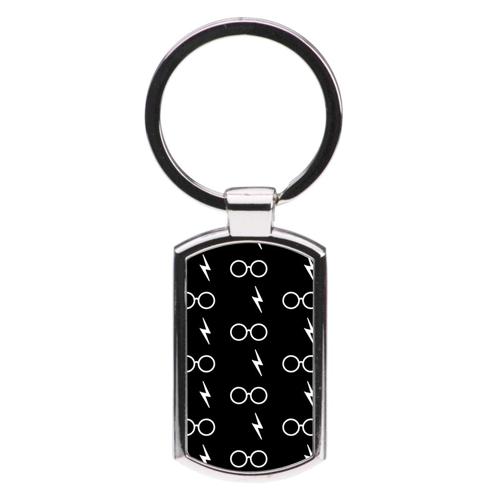 Glasses & Scar Pattern - Harry Potter Luxury Keyring