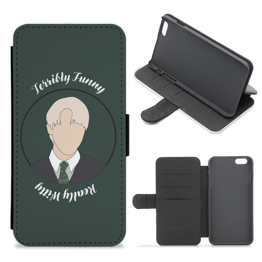 Terribly Funny, Really Witty Draco Malfoy - Harry Potter Flip / Wallet Phone Case