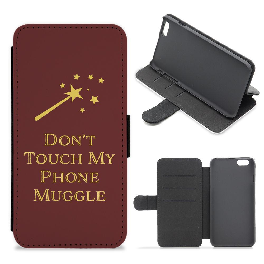 Don't Touch Muggle - Harry Potter Flip / Wallet Phone Case